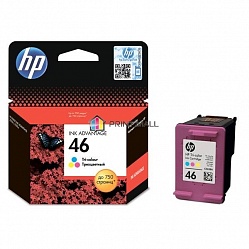  46 HP Deskjet Ink Advantage 2020hc, 2520hc C, M, Y CZ638AE